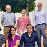 en haut à gauche : Raphy Darbellay, Stéphanie Revaz Martignoni, Fabrice Bender. En bas à gauche : Sabine Fournier, Anne-Laure Décaillet, Christophe St Mart et Audrey Bonnet Pierroz.